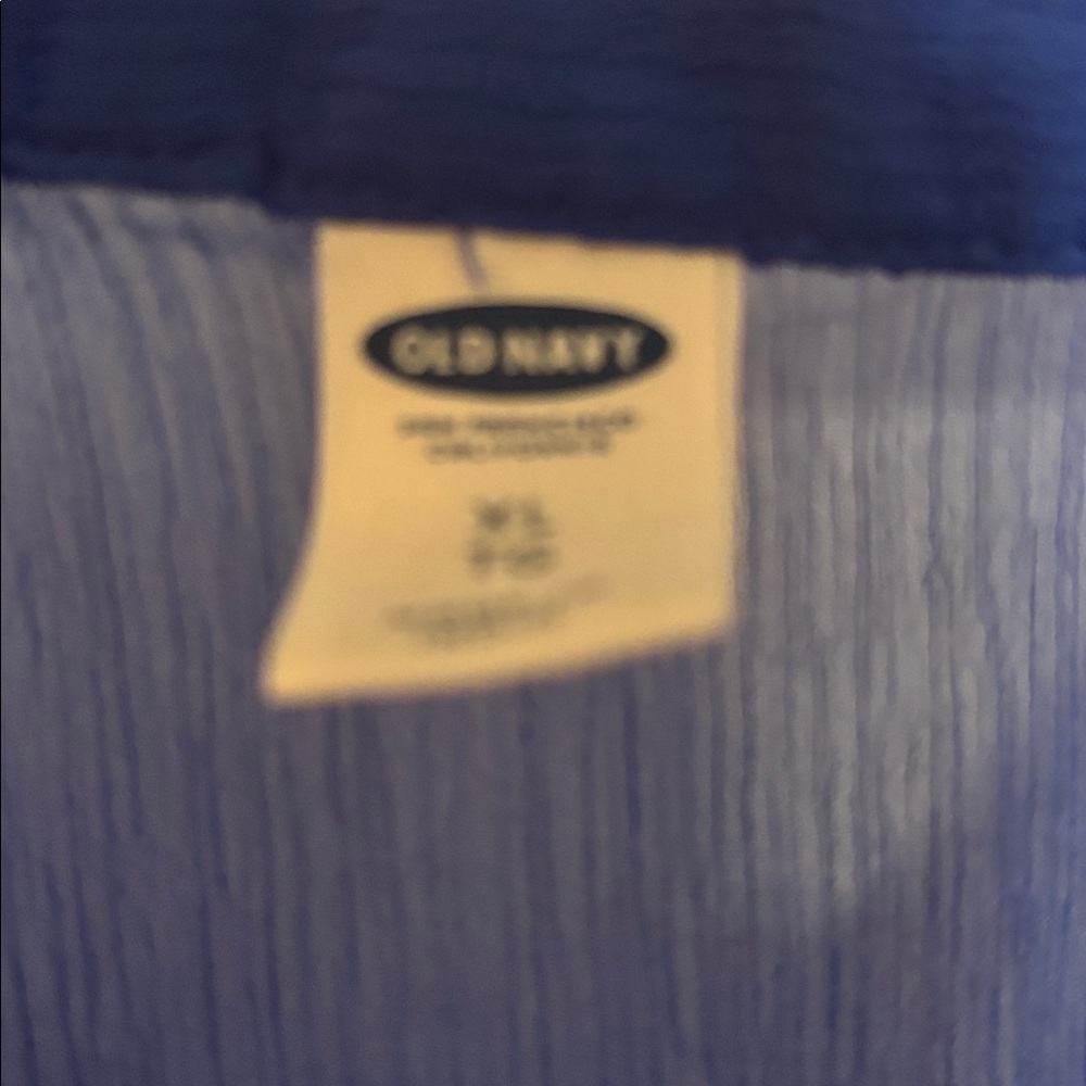 Old Navy Royal Blue Sheer Blouse - Picture 9 of 10
